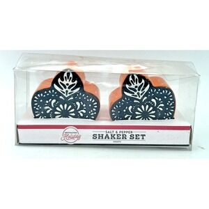 Destination Holiday "Day of the Dead Flaming Hearts"  Salt & Pepper Shakers